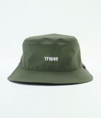 TFW49 バケットハット ホワイト TFW49 - TFW49 BAGUETTE HAT／オーガニックコットン 刺繍ロゴ