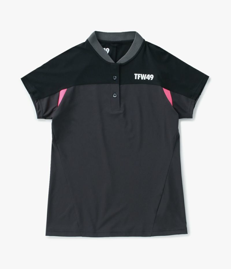 SIDE MESH COLLARLESS POLO | TFW49（ティーエフダブリュー）Official ...