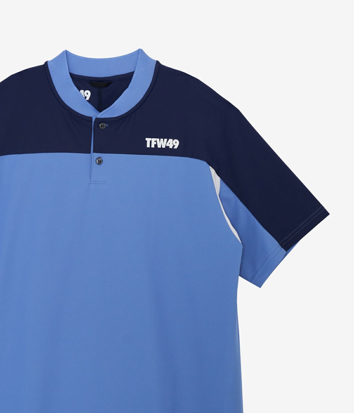 SIDE MESH COLLARLESS POLO | TFW49（ティーエフダブリュー）Official  