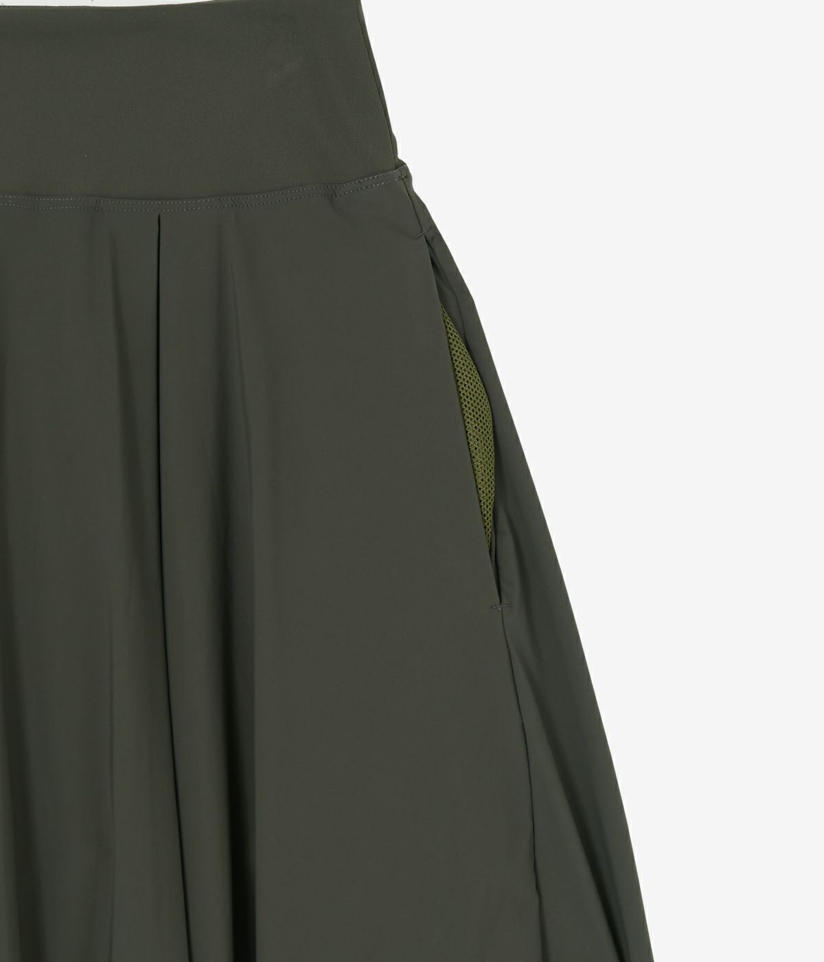TFW49 ジップメッシュスカート BLACK×YELLOW Sサイズ