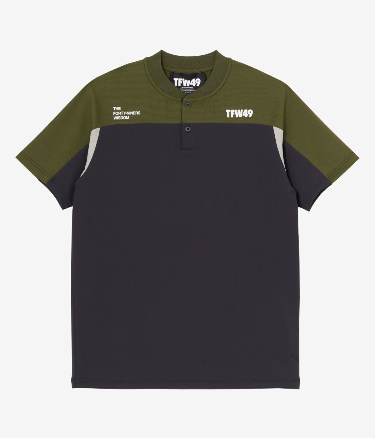 SIDE MESH COLLARLESS POLO（ポロシャツ）｜TFW49（ティーエフ