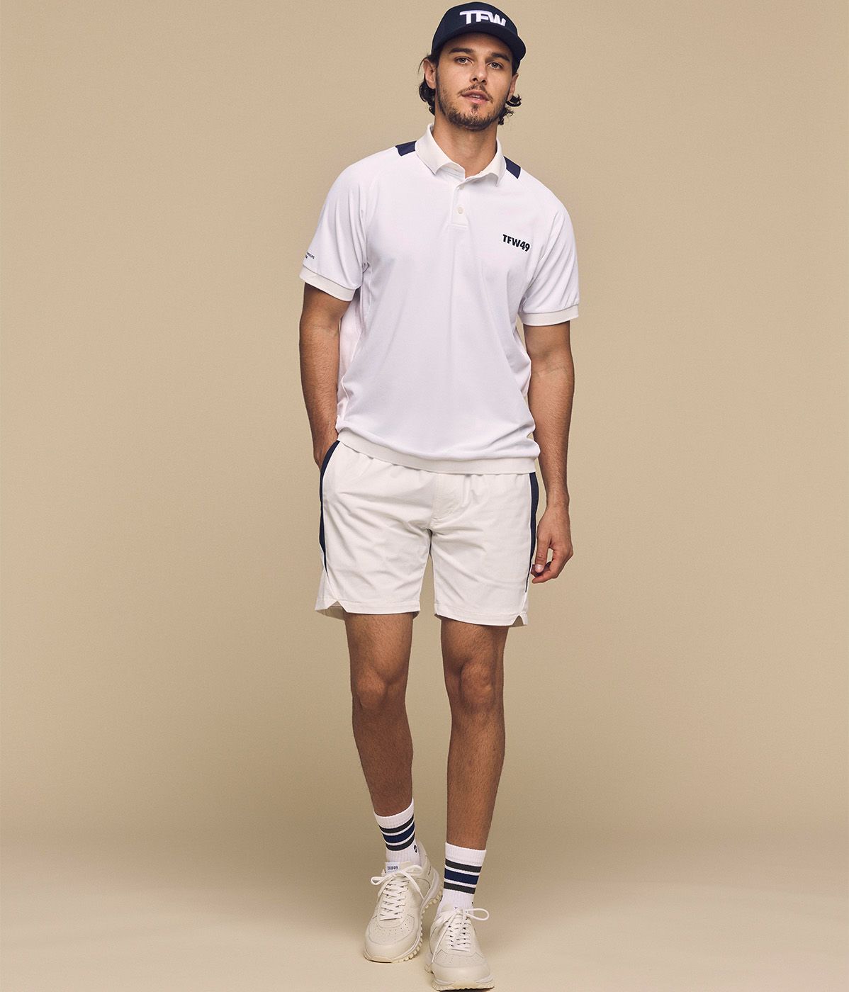 COLLAR LESS LINE POLO | TFW49（ティーエフダブリュー