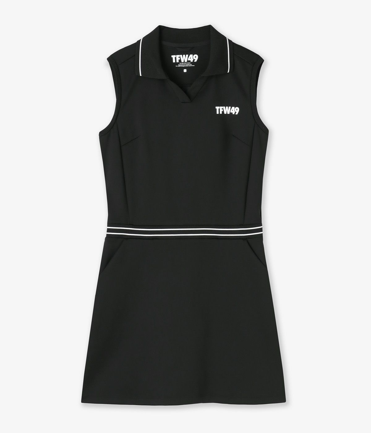 TFW49 ティーエフダブリュー ワンピース COLLAR LESS PLEAT