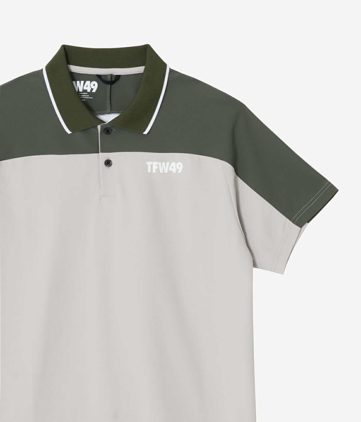 【美品】TFW49 ポロシャツ Mサイズ グリーン×グレー SIDE MESH POLO | TFW49（ティーエフダブリュー）Official EC Store